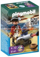 PLAYMOBIL 5141 UFFICIALE CANNONIERE SOLDATO CON CANNONE 