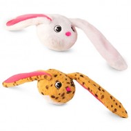  Imc Toys Bunnies Coppia Peluche Magnetico Coniglietto Giallo Ocra Maculato e Bianco 