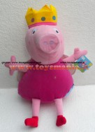 PELUCHE PEPPA PIG !! PUPAZZO PEPPA ( MIS 5 ) VESTITA DA PRINCIPESSA DELLE FATE CM 40 CIRCA !!