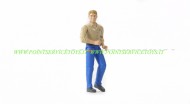 bworld personaggio Brunett uomo con le scarpe e camicia marrone e pantaloni blu [cod 60000 ]