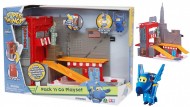 SUPER WINGS - Super Wings Playset Pack & Go Avventura a New York con Un Personaggio jerome