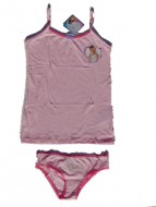  completo intimo di violetta originale - completo formato da canottiera e mutande in confezione di cartone originale anni 10-12