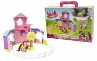 Pet Parade Pony Playset Ranch con Pony Esclusivo e Accessori di Giochi Preziosi PTN03000