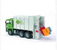 BRUDER CAMION DEL PATUME CON CARICAMENTO POSTERIORE COD 02764 COLOR VERDE /BIANCO