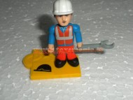 PERSONAGGIO OMINI O-MINI PERSONAGGIO MARIO ,GIOCATTOLO COMPATIBILE CON LEGO COD 404010