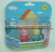 PEPPA PIG BLISTER 2 PERSONAGGI FORMATO DA PEPPA PIG E REBESSA RABBIT , REBECCA CONIGLIO COD 04430