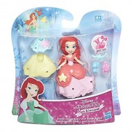 Disney Princess Ariel - Mini Bambola 8 cm + Accessori B5328-B5327 di Hasbro