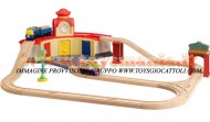 Chuggington TRENINO : SET TRINEE ROUNDHOUSE CHUGGINGTON WOOD COD LC56703 PREZZO MIGLIORE GIOCHI , toys , BRINQUEDOS ,JUGUETES , JOUETS , giocattolo