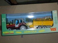 ROS MODELLINO TRATTORI FUORI SERIE MASSEY FERGUSON 1014 CON CARRO DEL FIENO 