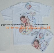 T-SHIRT MAGLIA BIANCA DELLA DISNEY VIOLETTA 