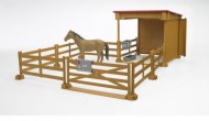  TOYSMANIA UN RIFERIMENTO PER BRUDER,BRUDER NOVITA' STALLA CON STECCATO E CAVALLO DELLA BRUDER 02411