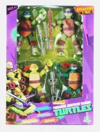 Mutant Ninja Turtles Exclusive 4 pezzi - leonardo - donatello - michelangelo - raffaello-  Giochi Preziosi 90920-90922