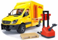 BRUDER,BRUDER,BRUDER ,Mercedes Benz Sprinter DHL con carrelli a mano e 2 pallets COD 02534