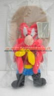 Peluche del personaggio yosemite sam dei looney tunes , YOSEMITE SAM COWBOY WARNER BROS BEANIE BAG TOY ,soft toy cm 30 circa 