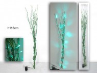 RAMI DI COLOR VERDE CON LUCI A LED DI COLOR VERDE PER DECORAZIONI NATALIZIE COD 2582