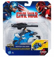 Playset Winter Soldier con moto da combattimento Hasbro B6769- B5769 