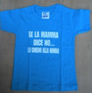 MAGLIA UMORISTICA PER BAMBINI CON SCRITTO