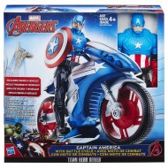 Marvel Titan Hero Series Capitan America con veicolo B5776 di Hasbro