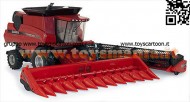 ERTL TREBBIA Case IH Combine 8230 w/2 heads CON 2 BARRE IN EDIZIONE SPECIALE SCALA 1/32 COD 14862