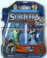Slugterra Mini Figura 2 personaggi  doc e apestosa -Pack DOC & STINKY
