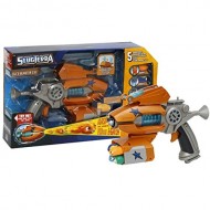 PISTOLA SLUGTERRA ELI'S CON EFFETTI SONORI MODELLO ARANCIO DELUXE CON VISORE E CARICATORE PORTAMUNIZIONI + 5 SLUG 78269