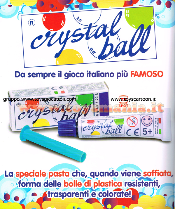 CRYSTAL BALL TUBETTO OFFERTA 4 COLORI DIVERSI COD CGC120A - Toys Giocattoli  s.r.l.s
