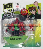 NOVITA' BEN TEN NUOVI OMNIVERSE PERSONAGGIO GIOCATTOLO FOUR ARMS COD 36021 CM 10