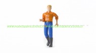 Bruder bworld personaggio Man bruna con gli stivali e camicia arancio [cod 60010 ] 