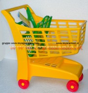 CARRELLO DELLA SPESA GIOCATTOLO COLORE GIALLO ANDRONI GIOCATTOLI