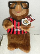 !!!! NOVITA' UGO LA TALPA MILAN  !!!!GIOCHI PREZIOSI  NUOVISSIMO UGO LA TALPA PELUCHE  IN VERSIONE MASCOTTE ALTEZZA 28 CM CON DIVISA ROSSONERA COLORI DELLA SQUADRA DEL CUORE MILAN , TIFOSO MILAN  COD 12088