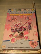 TEOREMA GIOCATTOLI DI QUALITA' CARROZZINA DE LUXE COMPLETA DI ZAINETTO PORTA GIOIE 
