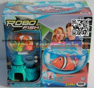 ROBO FISH TROPICAL MODELLO PESCE PAGLIACCIO CON CASTELLO E AQUARIO NCR 02242