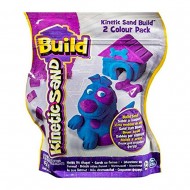 Sabbia Kinetica , Kinetic Sand Build 2 Colour Pack (Blue/Purple) 454g CANE CON CUCCIA