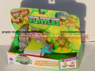 HALF-SHELL HEROES , TARTARUGHE NINJA VEICOLO BASE CON MICHELANGELO COD. 96700 DI GIOCHI PREZIOSI