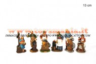 STATUE PRESEPE MOLTO RIFINITE ADATTO A DI REALIZZA PRESEPI DA RIVENDERE STATUINE -PER PRESEPE DI NATALE FORMATO DA 6 PERSONAGGI MESTIERI FIGURE DIVERSE CM 13 COD 8033113296390