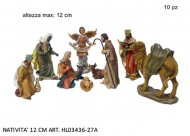 PERSONAGGI PRESEPE NATIVITA' 12 CM ASSORTIMENTO 10 PEZZI 2929 VERSIONE ECONOMICA  ADATTO A CHI REALIZZA PRESEPI ANCHE DA RIVENDERE