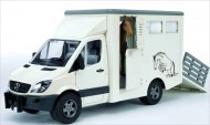 CAMION BRUDER ,BRUDER Mercedes Benz Sprinter bestiame comprende 1 cavallo COD 02533