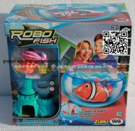 ROBO FISH TROPICAL MODELLO PESCE ROSA CON CASTELLO E AQUARIO NCR 02242