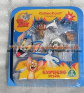 !!!! GIOCHI PREZIOSI TOM E JERRY  !!! TOM and JERRY ACTION FIGURES TOM E JERRY IN PIZZA EXPRESS BLISTER 2 PEZZI, COD CCP 15054