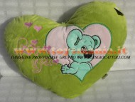 !!!! Cuore Peluche !!! CUORE PUPAZZO IN PELUCHE OTTIMO REGALO PER OGNI EVENTO COLORE VERDE CON ORSACCHIOTTO E SCRITTA FOR YOU CIRCA 40 CM