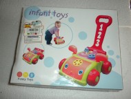 Infant toys ! Giocattolo trainabile molto colorato a forma di macchina ( confezione rovinata , ma prodotto integro )