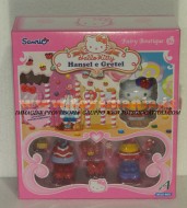 !!!! HELLO KITTY !!! FAIRY BOUTIQUE ,PERSONAGGI CON VESTITI E ACCESSORI MODELLO HELLO KITTY HANSEL E GRETEL COD 86213