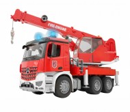 Bruder 3675 Mercedes Benz  Arocs Autogru Pompieri con luci e suoni