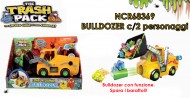 THE TRASH PACK I PATTUMEROS 4 SERIE BULLDOZER CON 2 PERSONAGGI E FUNZIONE SPARA I BARATTOLI COD NCR 68369