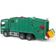 Camion Trasporto Rifiuti COLOR VERDE BRUDER - CAMION TRASPORTO RIFIUTI MB ACTROS 02661 