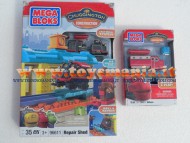 !!! Chuggington new !!!! offerta 2 pezzi Chuggington in Allenamento - personaggio Chug-Garage con Old Puffer Pete e personaggio Wilson MEGA BLOKS  , giocattoli , toys , BRINQUEDOS ,JUGUETES , JOUETS 