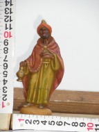 STATUINA DEL PRESEPE  RE MAGIO CON INCENSO ALTA 12 CM. COD. 308