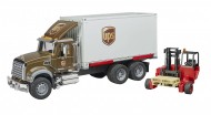 Bruder 02828 – Camion Mack Granite UPS portacontainer con muletto