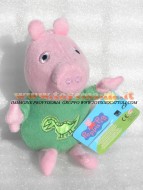 !!!! Peluche Peppa Pig !!!! PUPAZZO PELUCHE PEPPA PIG PERSONAGGIO IL FRATELLO GEORGE VESTITO DA DINOSAURO SUO PELUCHE ALTEZZA CIRCA 33 CM COD 345/152 toys , BRINQUEDOS ,JUGUETES , JOUETS , giocattoli