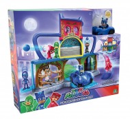 Super Pigiamini PJ Masks Playset Quartier Generale, incluso Gattoboy e Gattomobile di Giochi Preziosi  PJM06001